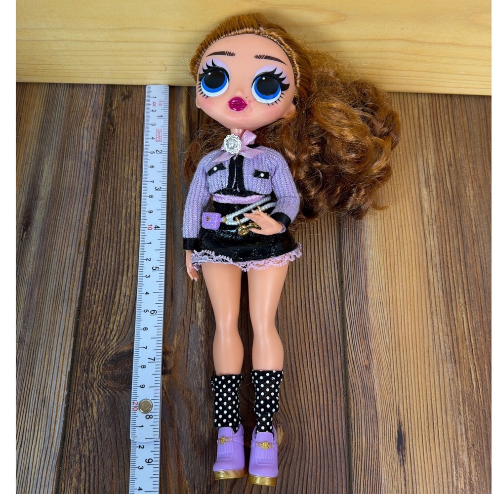 LOL Surprise OMG Uptown Girl Fashion Doll Series 2 Lavender Outfit Brown Hair